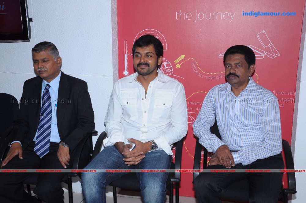 Karthi Inagurates Batcha Bai Meat Store Event hd photo