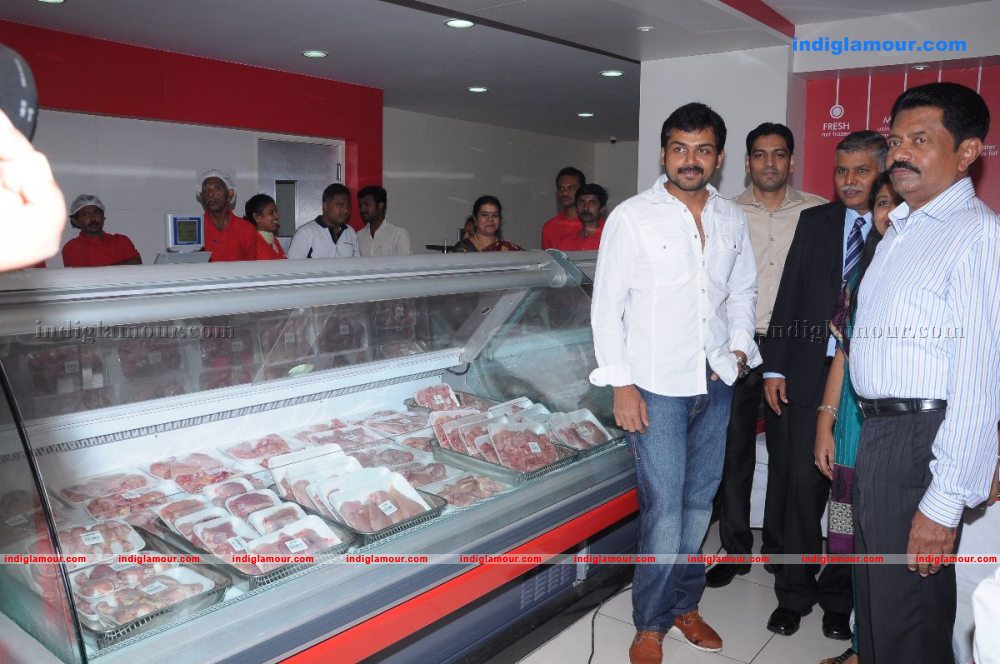 Karthi Inagurates Batcha Bai Meat Store Event hd photo
