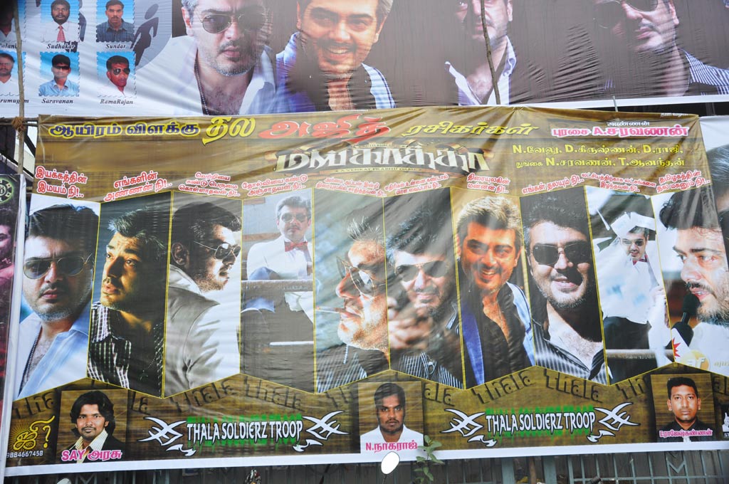 Fans Celebrate Mankatha Release Event hd photo