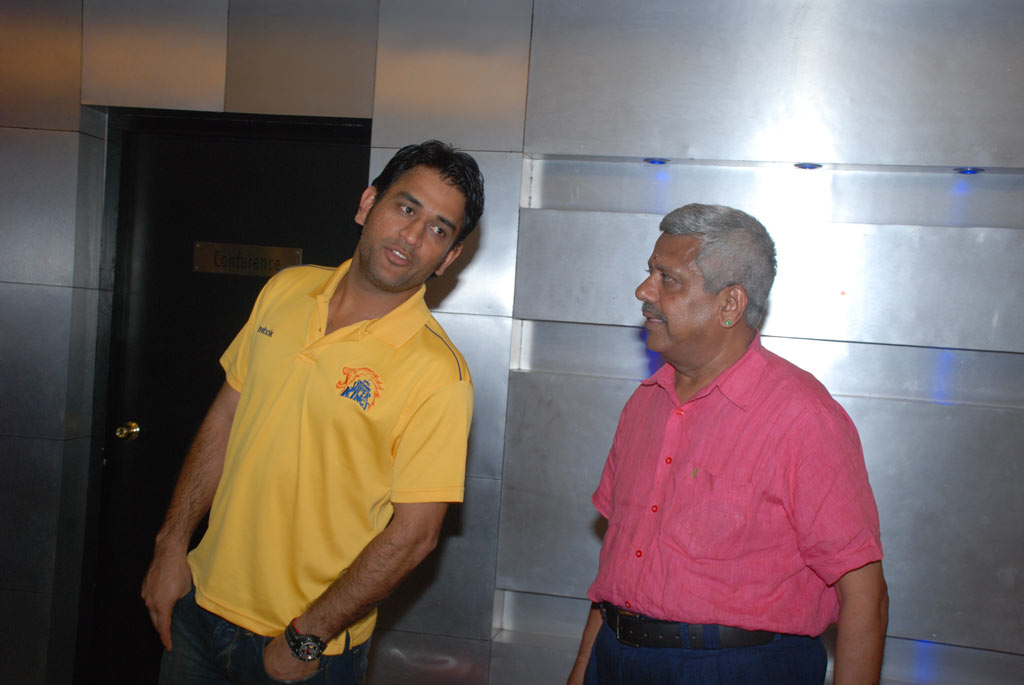 MS Dhoni watches Force Movie at Four Frames Event hd photo