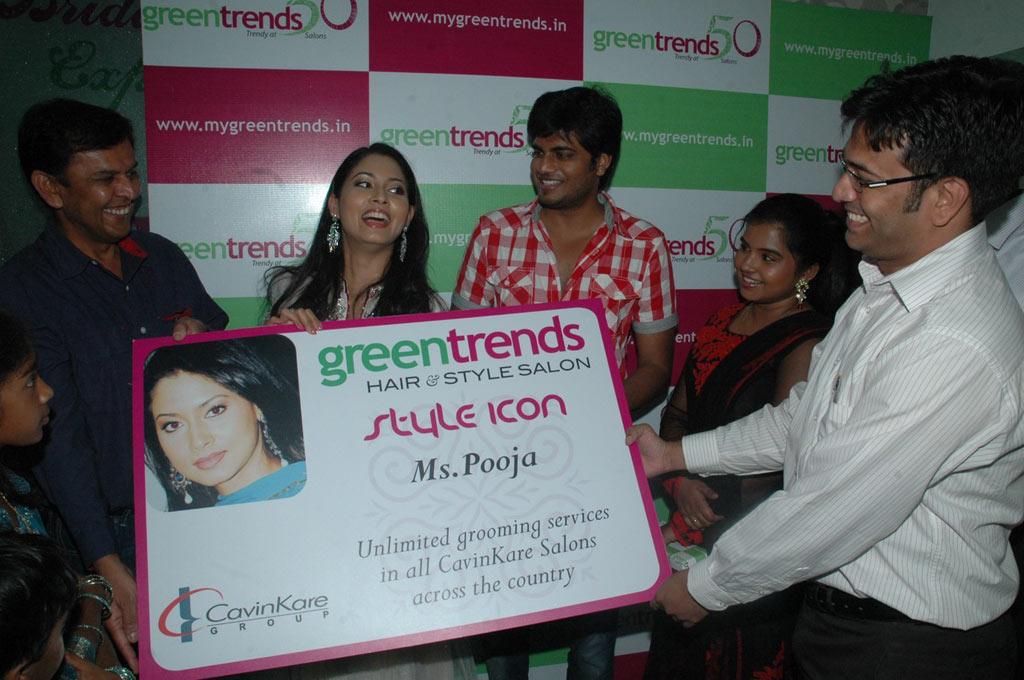 Pooja Launches 50th Green Trends Salon Event hd photo