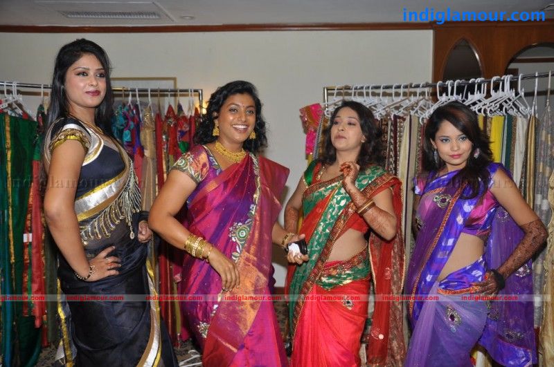 Roja and Hot Models at Chettinads Ethnic Touchz New Showroom Event hd photo
