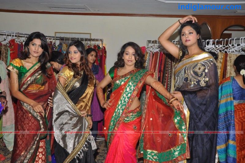 Roja and Hot Models at Chettinads Ethnic Touchz New Showroom Event hd photo