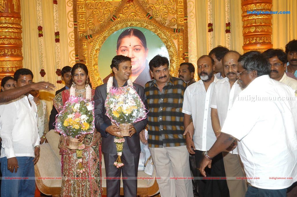 Actor Radharavi son wedding reception stills Event hd photo