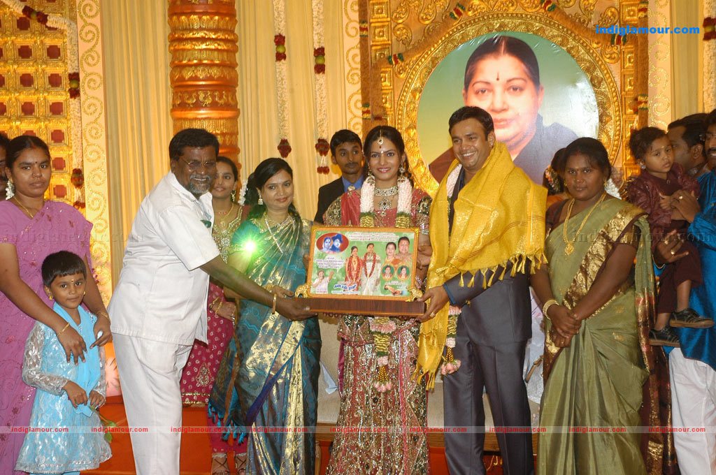 Actor Radharavi son wedding reception stills Event hd photo