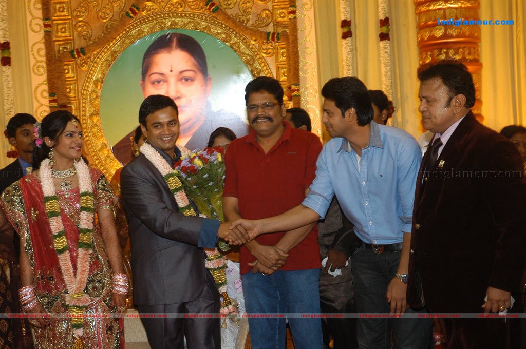 Actor Radharavi son wedding reception stills Event hd photo