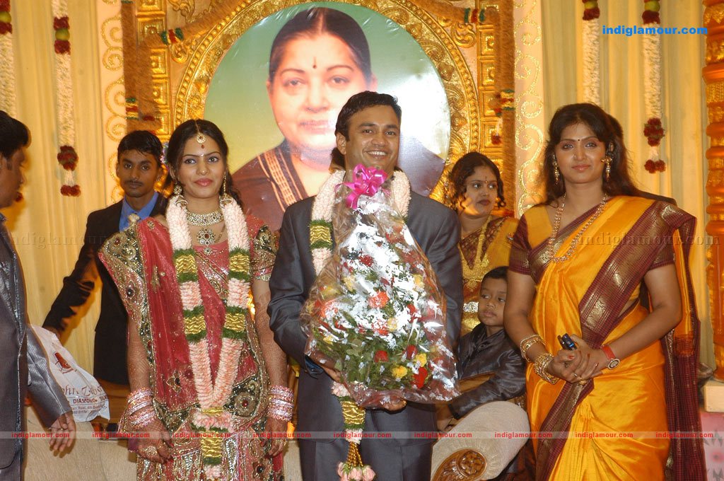 Actor Radharavi son wedding reception stills Event hd photo