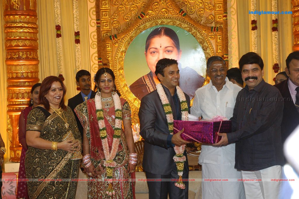Actor Radharavi son wedding reception stills Event hd photo
