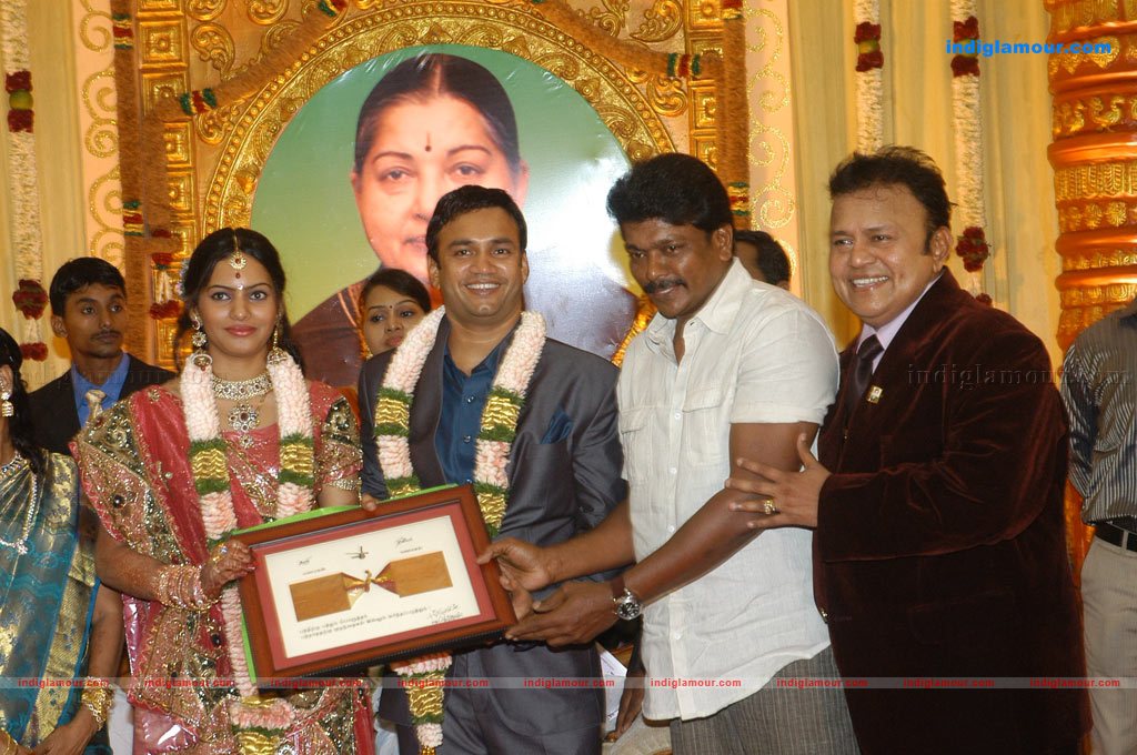 Actor Radharavi son wedding reception stills Event hd photo