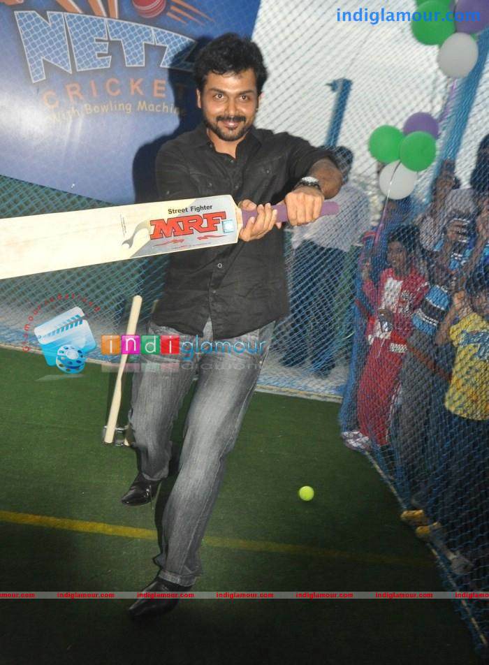 Karthi launched Netz Cricket Photos Event hd photo