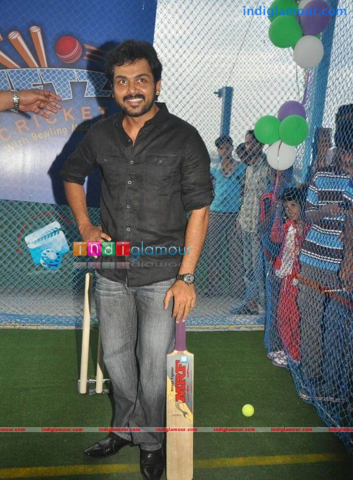 Karthi launched Netz Cricket Photos Event hd photo