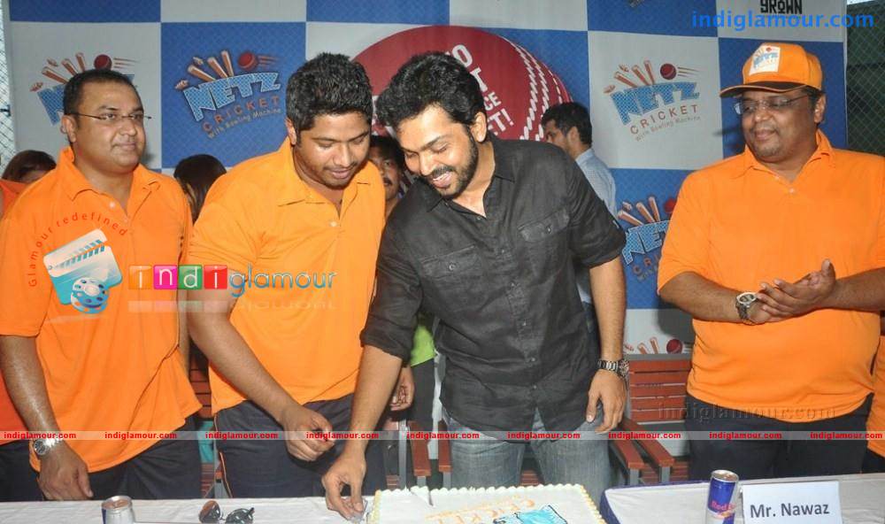 Karthi launched Netz Cricket Photos Event hd photo