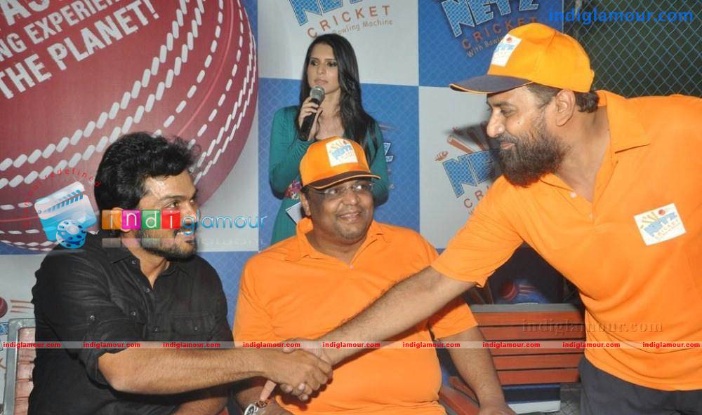 Karthi launched Netz Cricket Photos Event hd photo
