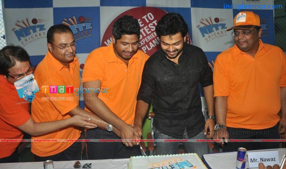 Karthi launched Netz Cricket Photos Event hd photo