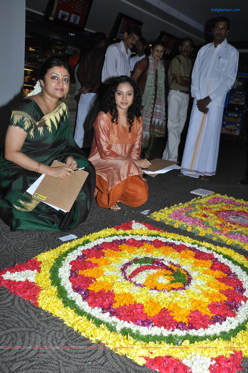 Parvathy and Rupa Manjari at Pookalam Contest Event hd photo