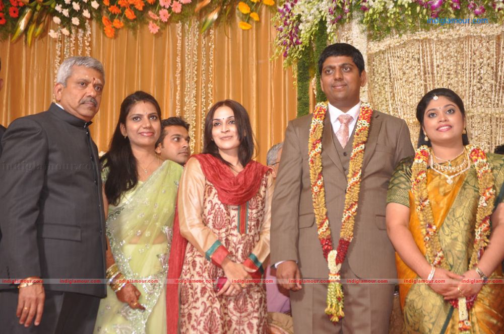 Four Frames Kalyanam son Satheesh Anjali Wedding Reception Stills Event hd photo