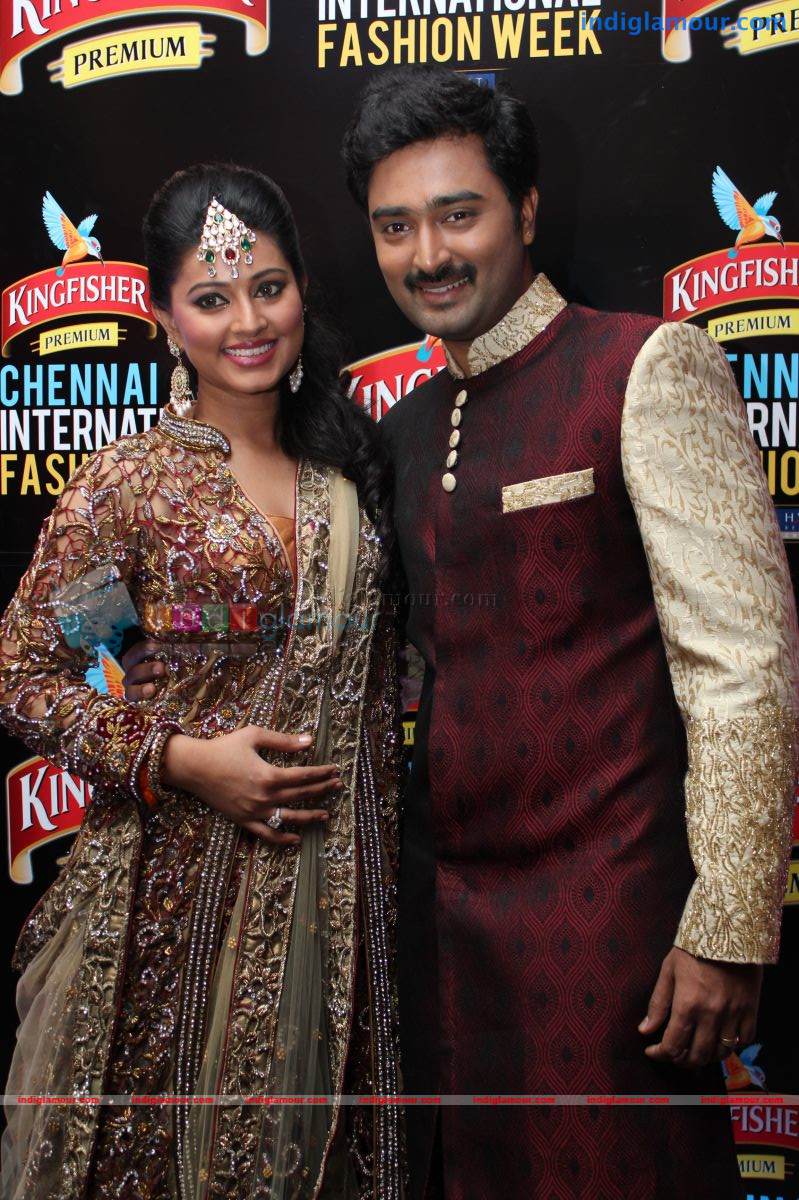 Sneha And Prasanna Ramp Walk At CIFW 2012 Event hd photo