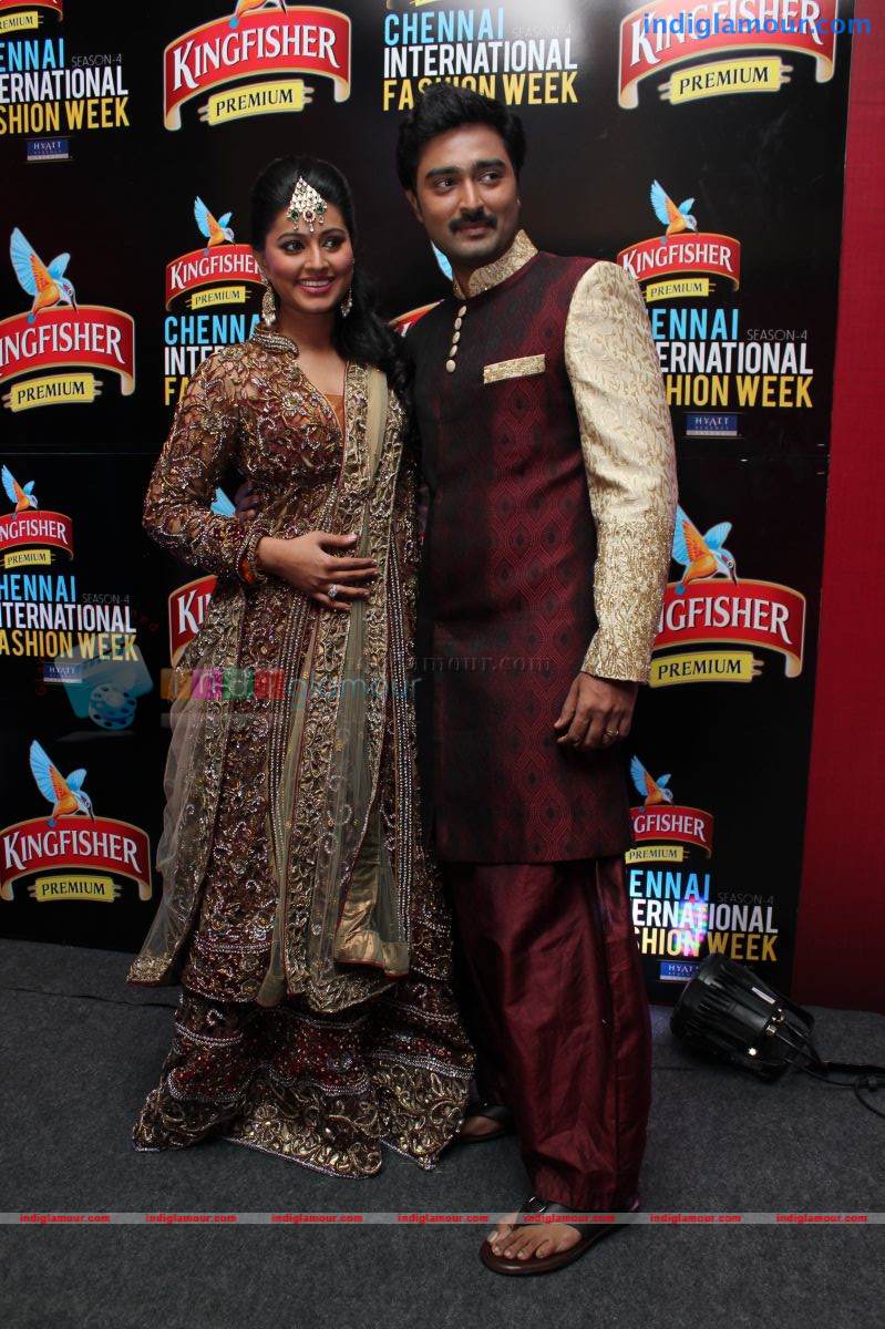 Sneha And Prasanna Ramp Walk At CIFW 2012 Event hd photo