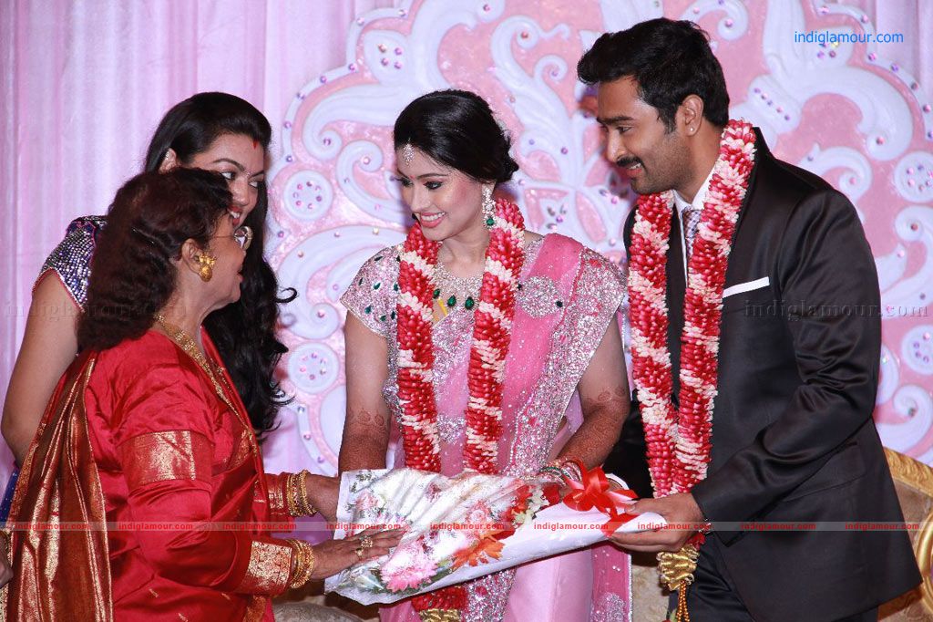 Sneha Prassana Wedding reception Event hd photo