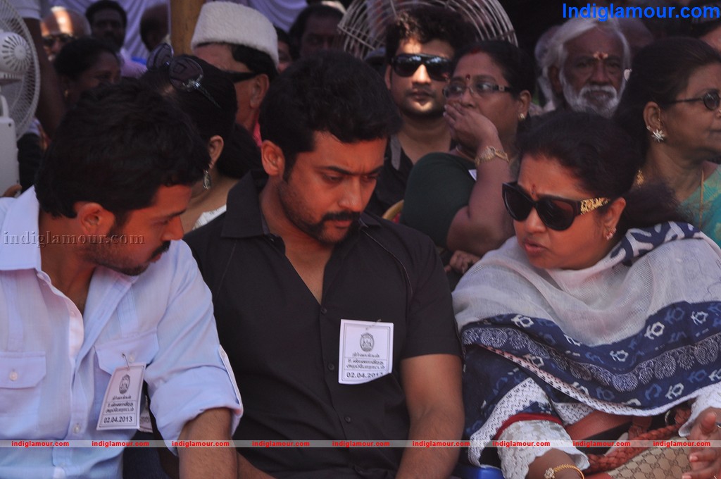 South Indian Film Artistes Association Protest for Sri Lankan Tamils Event hd photo