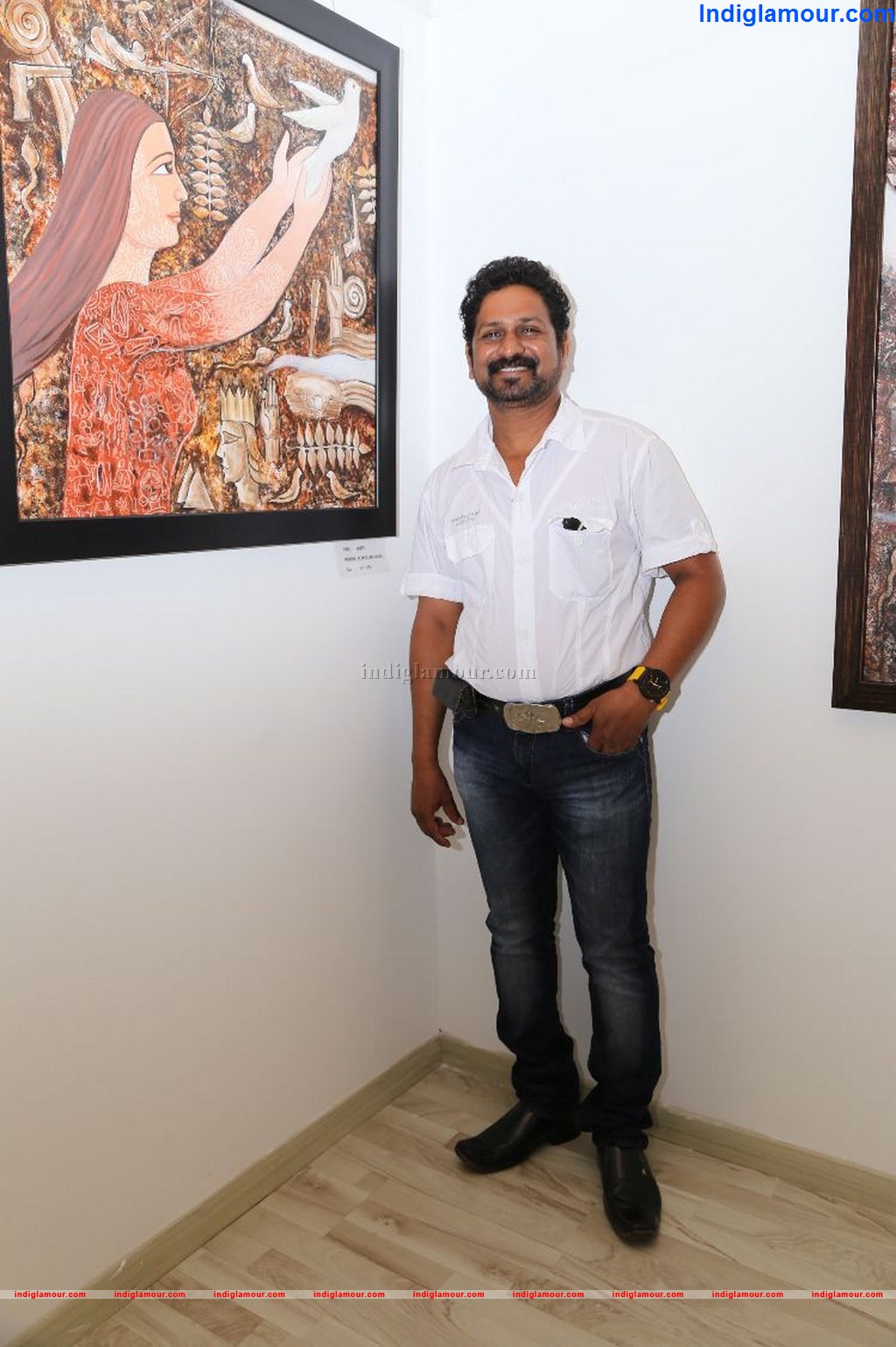 G.V. Prakash Kumar Inaugurated Arunagiri's Color Chord Art Show Event hd photo