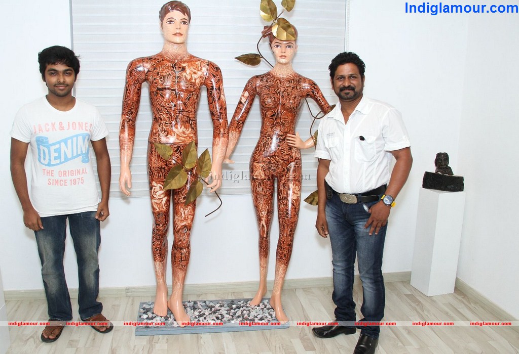 G.V. Prakash Kumar Inaugurated Arunagiri's Color Chord Art Show Event hd photo