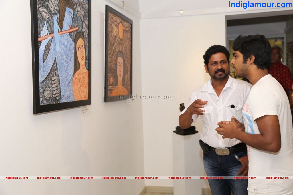 G.V. Prakash Kumar Inaugurated Arunagiri's Color Chord Art Show Event hd photo