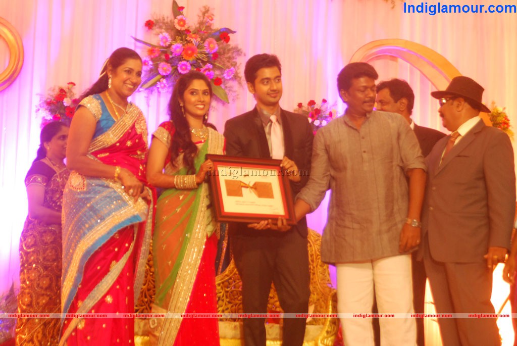 Singer M K Balaji and Priyanka Wedding Reception Event hd photo