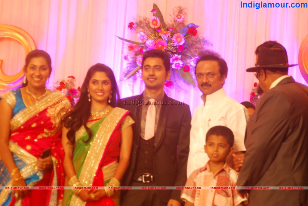 Singer M K Balaji and Priyanka Wedding Reception Event hd photo