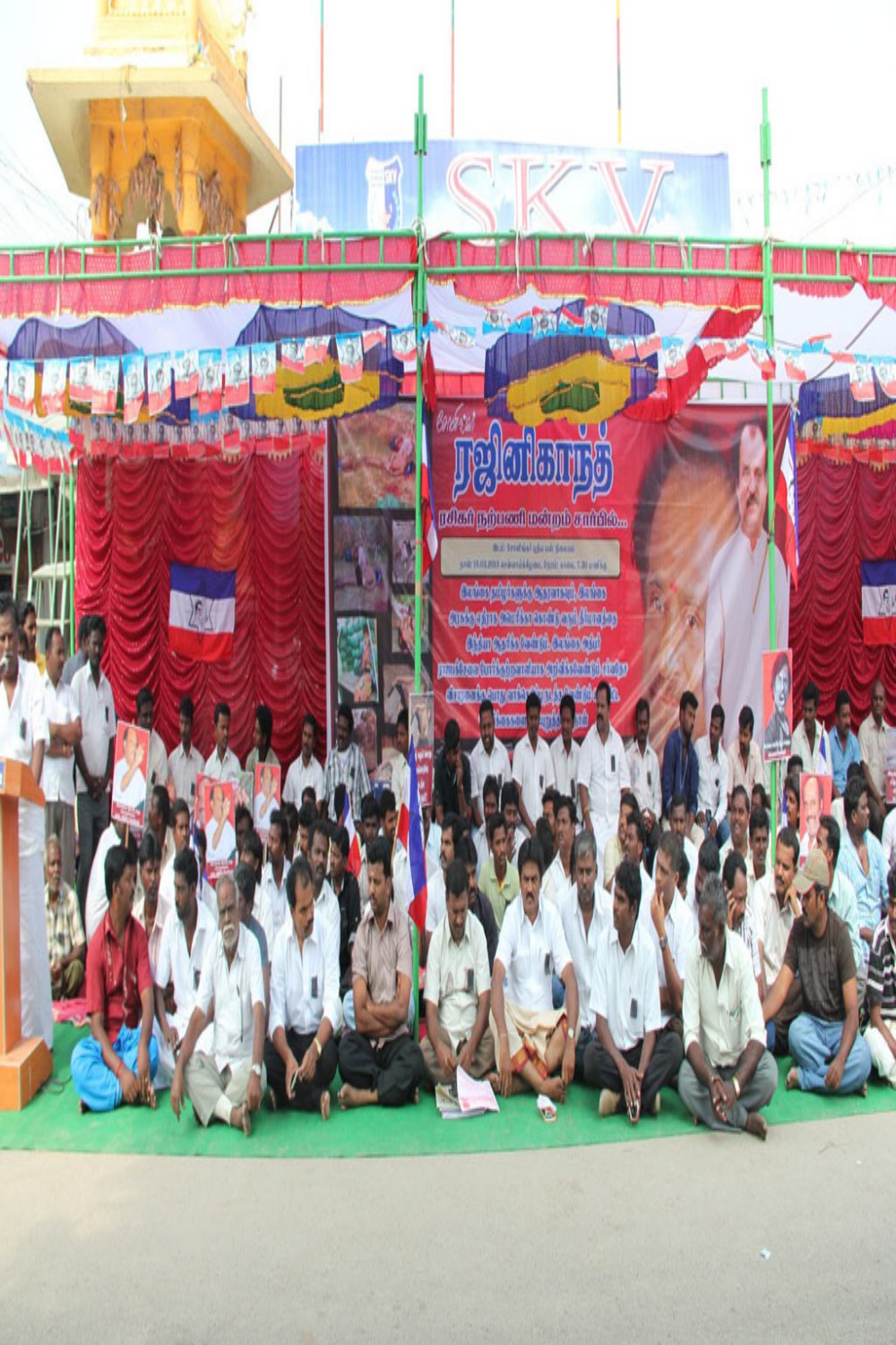 Rajini Fans Fasting Event hd photo