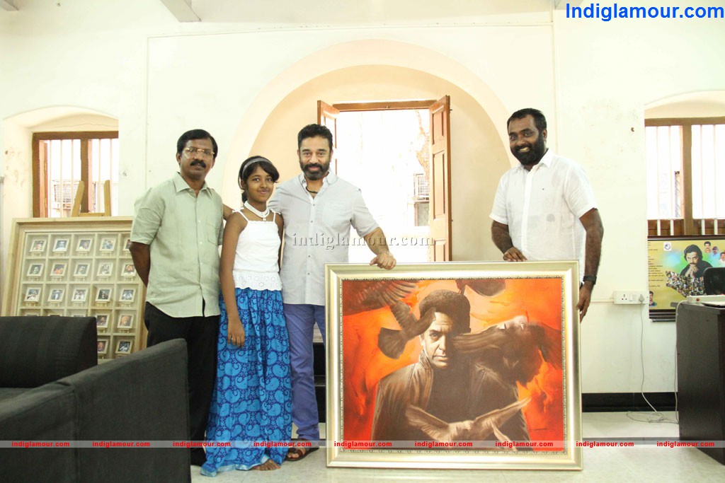 Kamal Hassan in Viswaroopam Painting Event hd photo