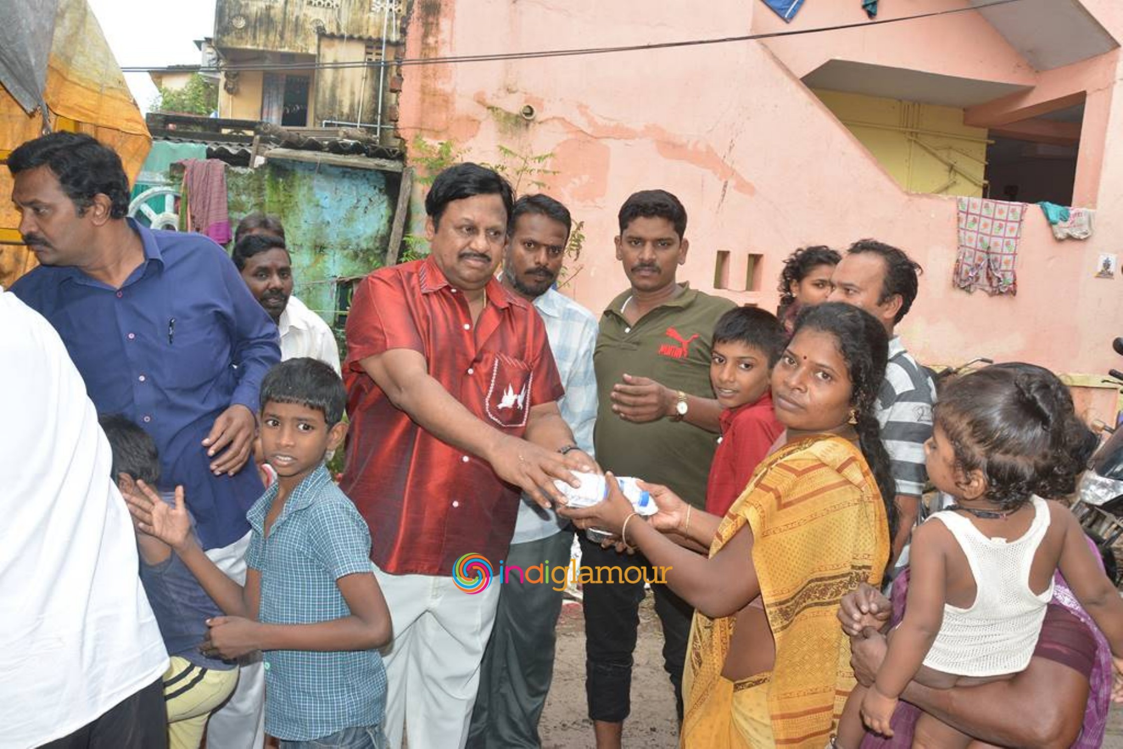 Actor Ramarajan doing Flood Relief Activities Photos Event hd photo