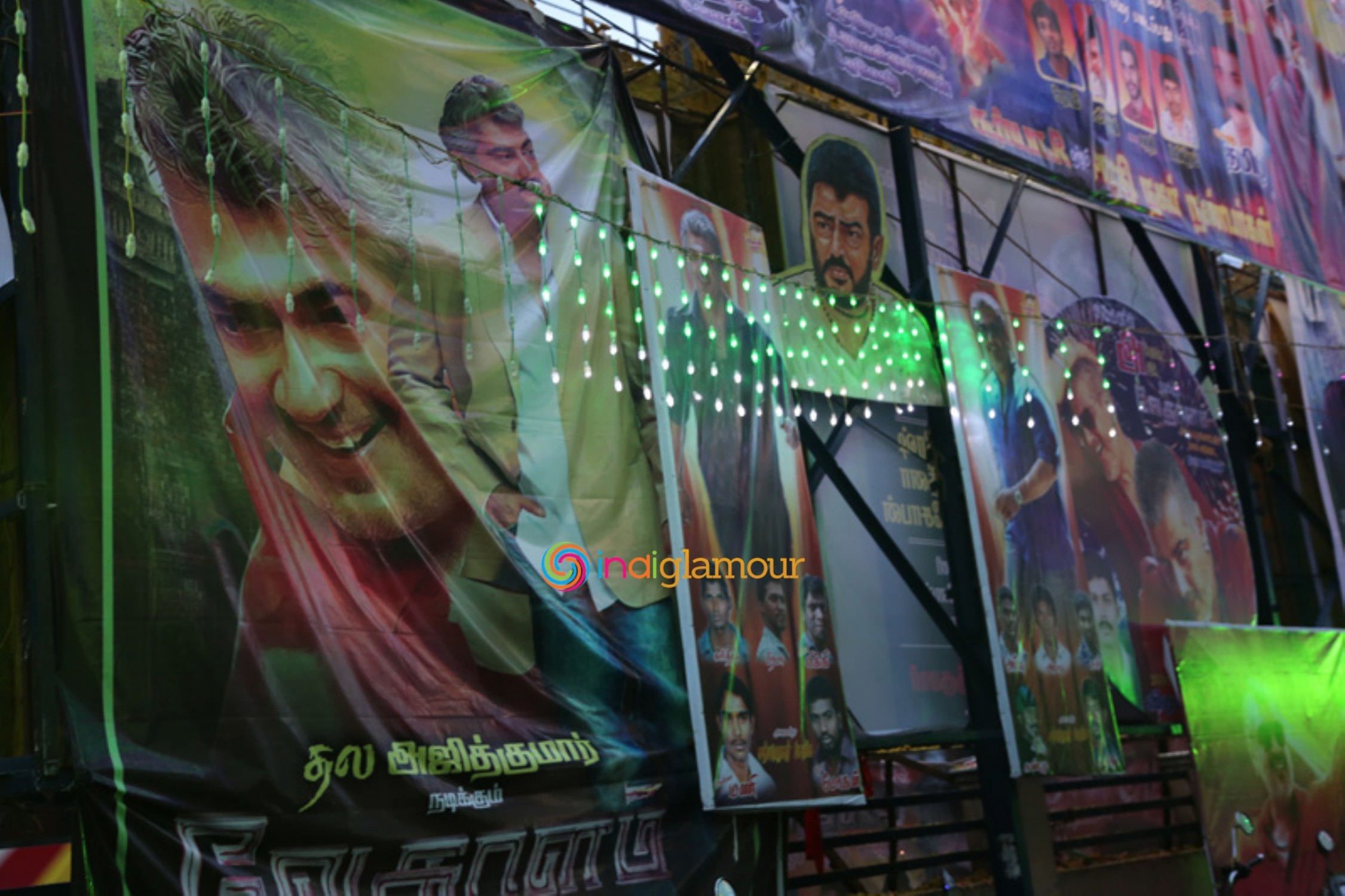 Ajith Fans Celebrate Vedalam Release at Kasi Theatre Event hd photo