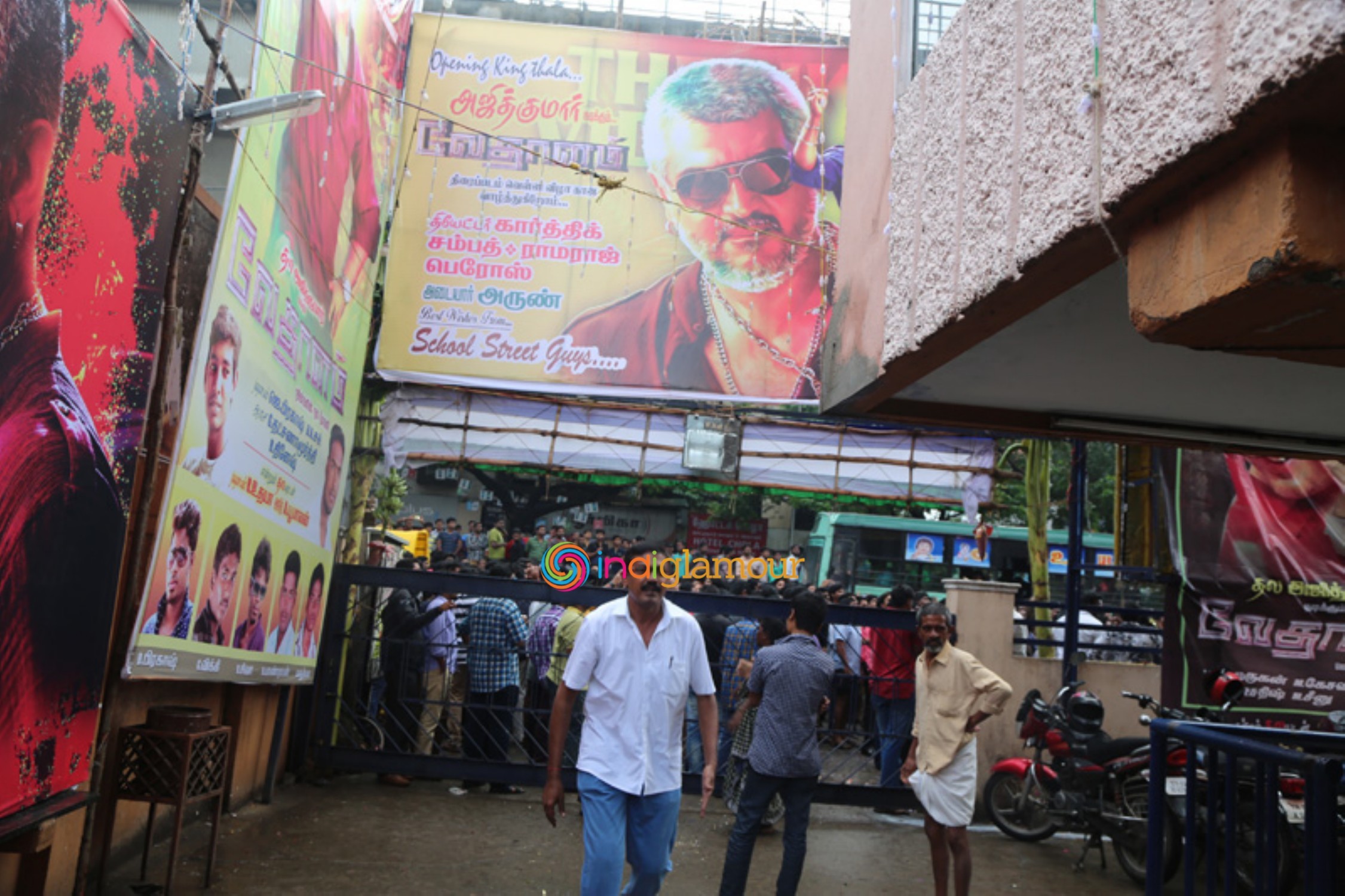 Ajith Fans Celebrate Vedalam Release at Kasi Theatre Event hd photo