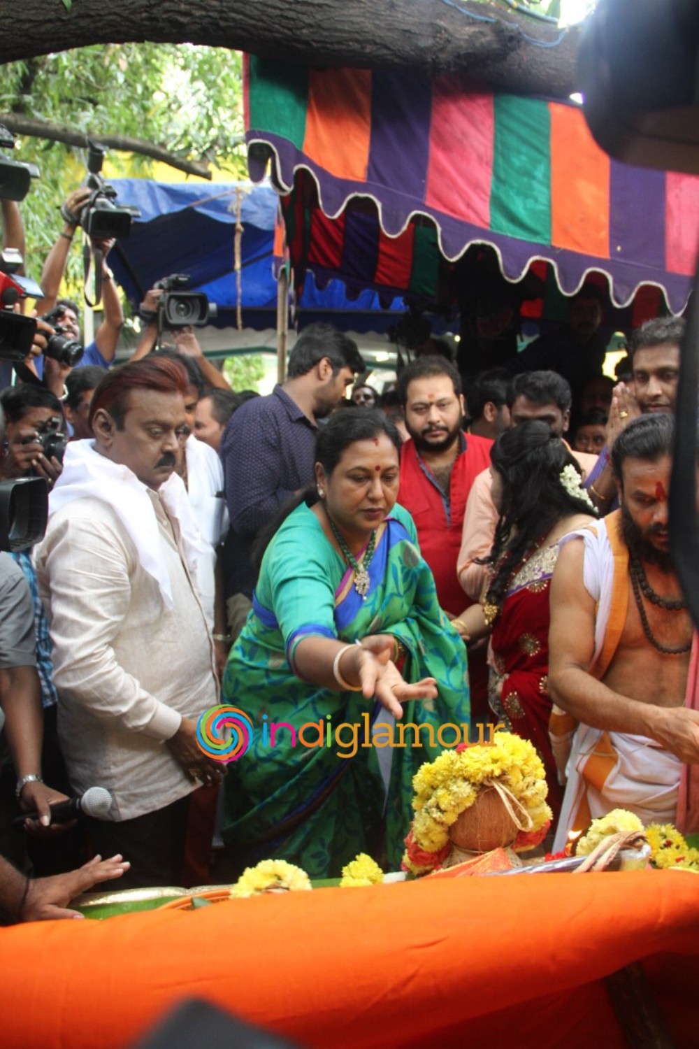 Thamizhan Endru Sollu Pooja Photos Event hd photo