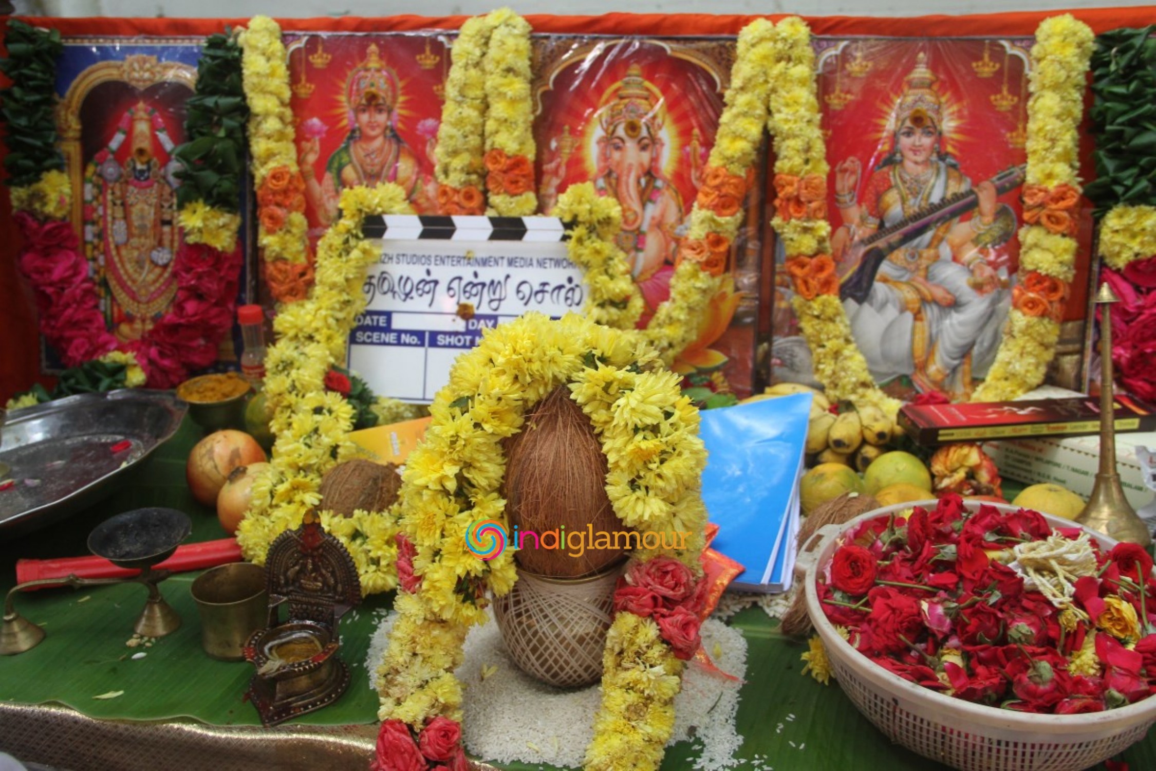 Thamizhan Endru Sollu Pooja Photos Event hd photo