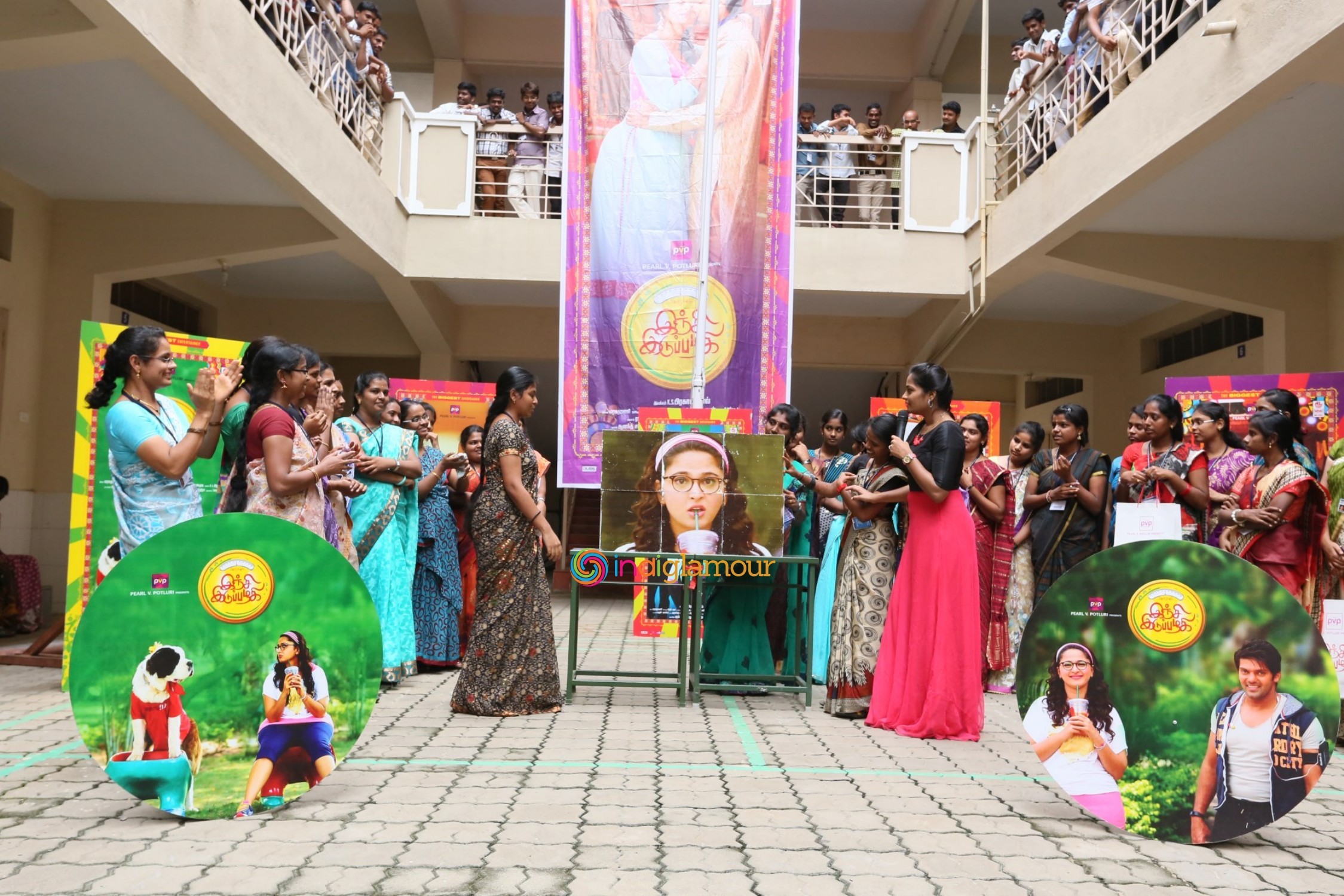Inji Iduppazhagi Movie Promotion Event hd photo