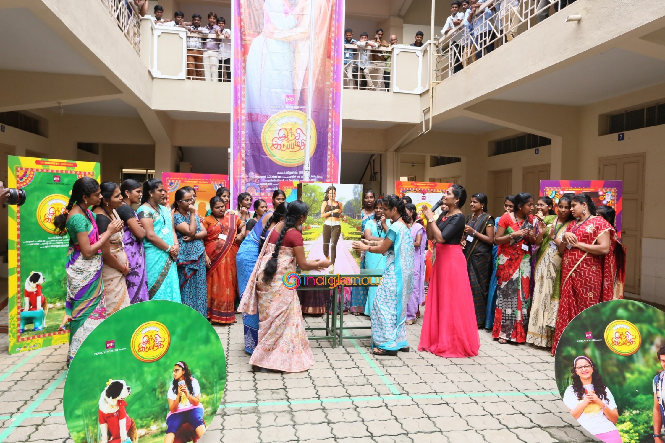 Inji Iduppazhagi Movie Promotion Event hd photo