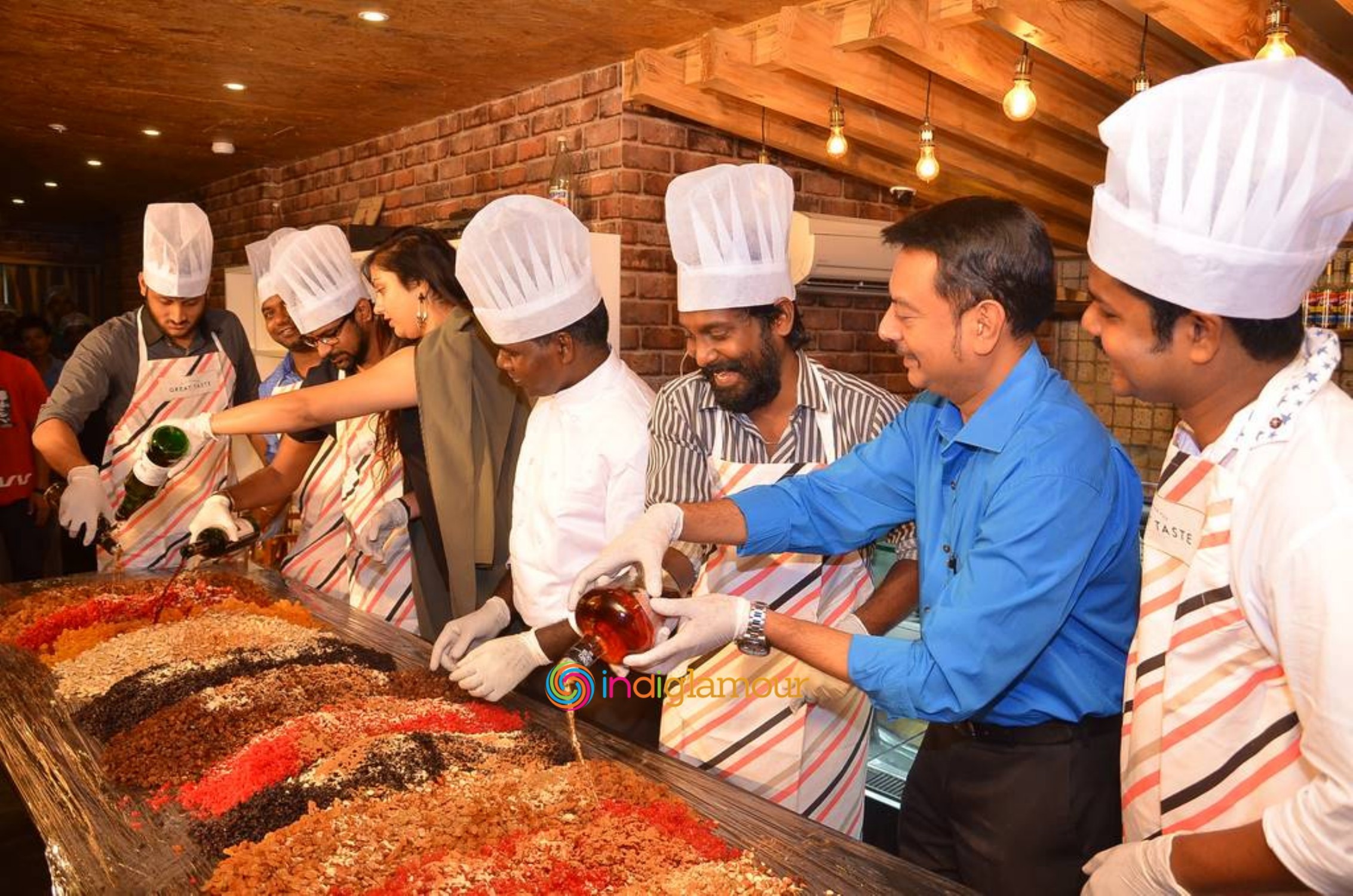 Bobby Bistro Christmas Cake Mixing Ceremony Event hd photo