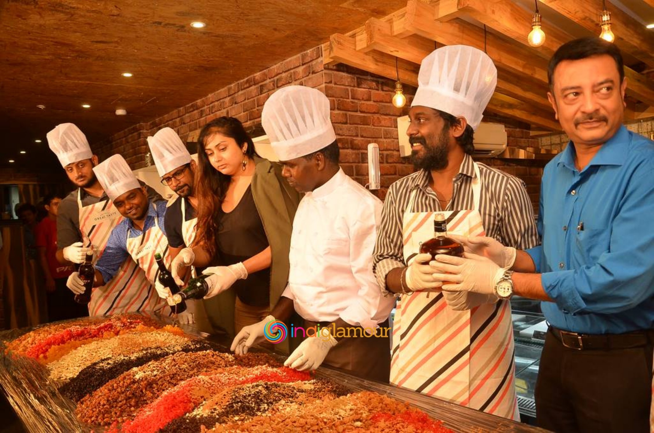Bobby Bistro Christmas Cake Mixing Ceremony Event hd photo