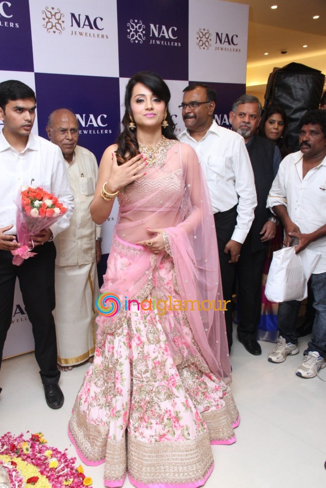 Trisha Launches NAC Jewellers in Perambur Chennai Event hd photo