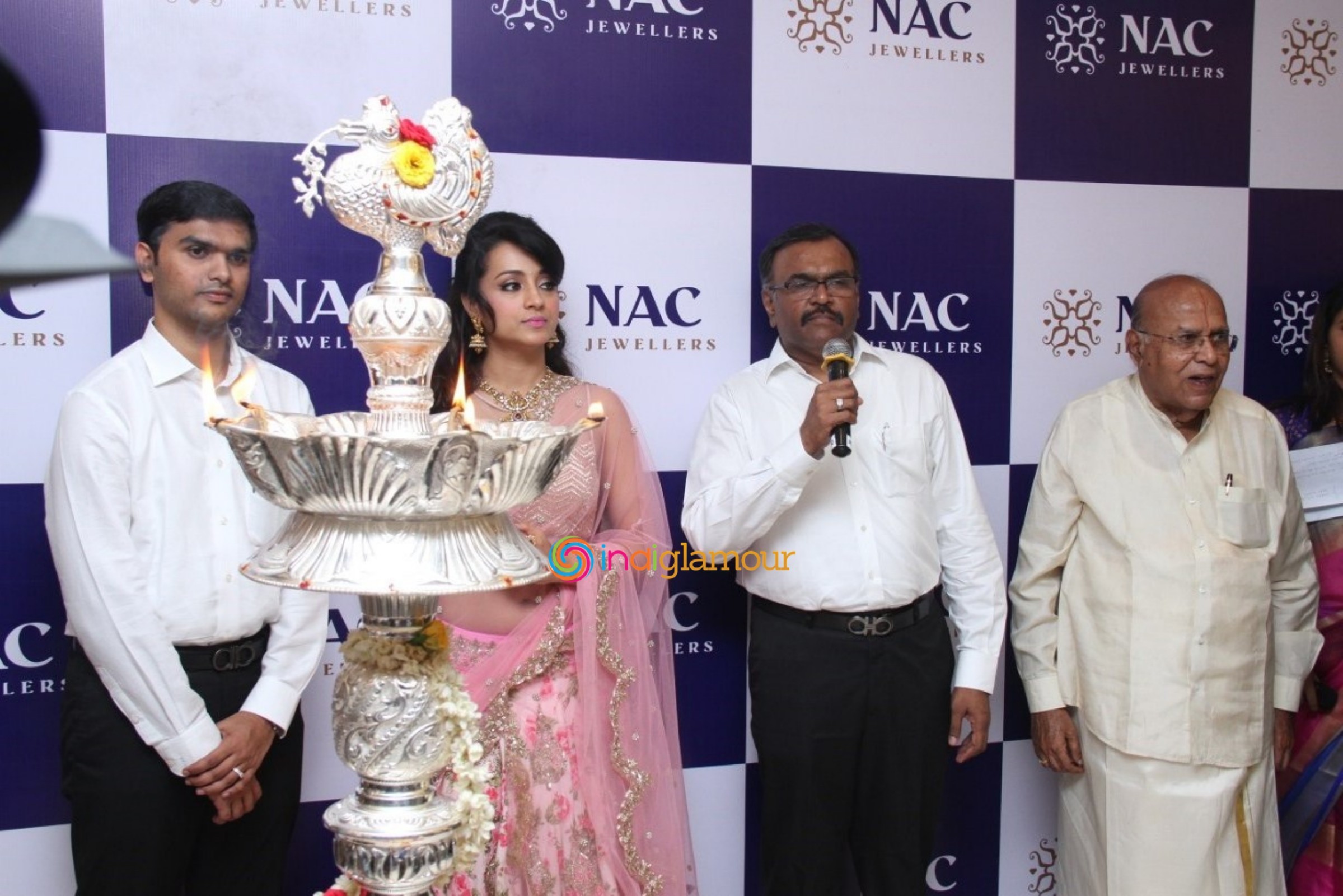Trisha Launches NAC Jewellers in Perambur Chennai Event hd photo