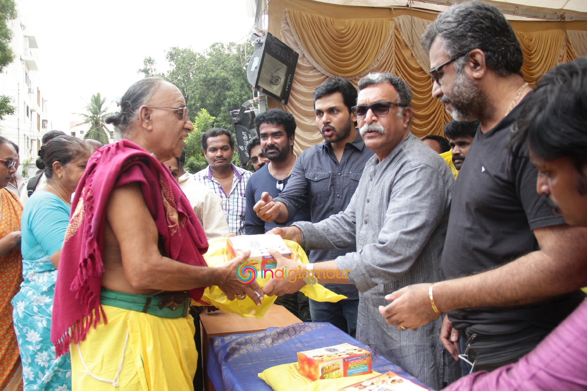Nadigar Sangam's Diwali Gift Sweet Box,Shirt,Saree,Veshti Distribution Event (1) Event hd photo