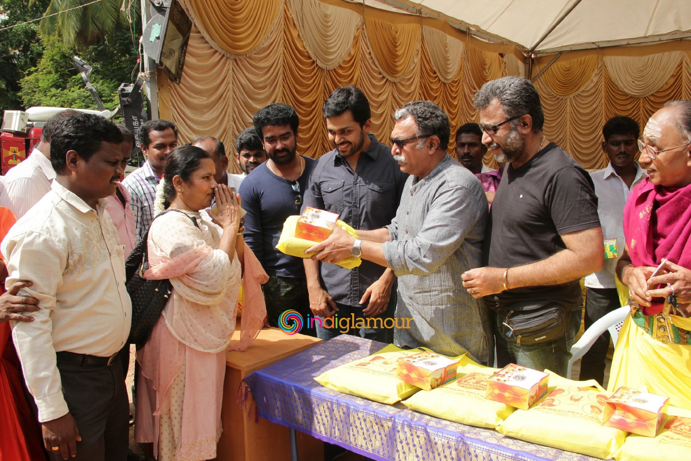 Nadigar Sangam's Diwali Gift Sweet Box,Shirt,Saree,Veshti Distribution Event (1) Event hd photo