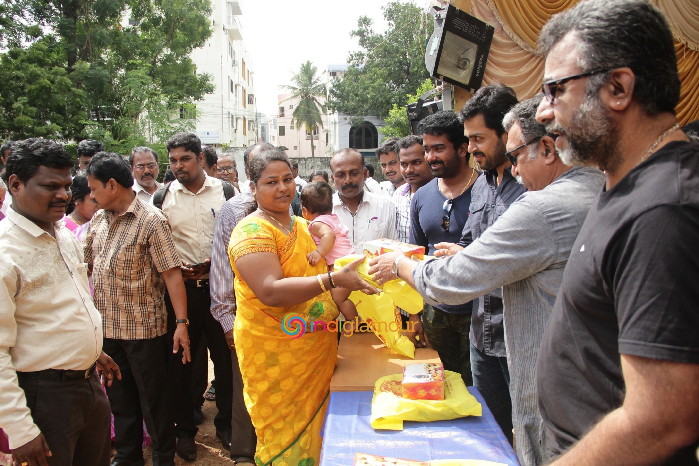 Nadigar Sangam's Diwali Gift Sweet Box,Shirt,Saree,Veshti Distribution Event (1) Event hd photo