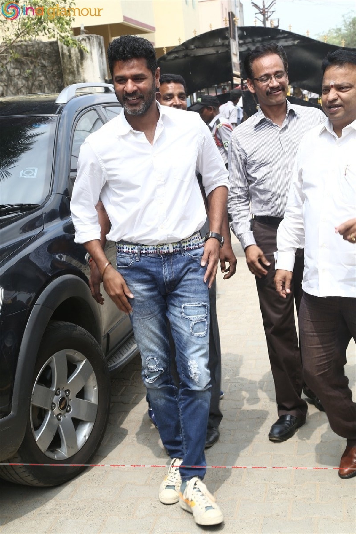 Michael Jackson Granite Statue Inauguration by Prabhu Deva Event hd photo