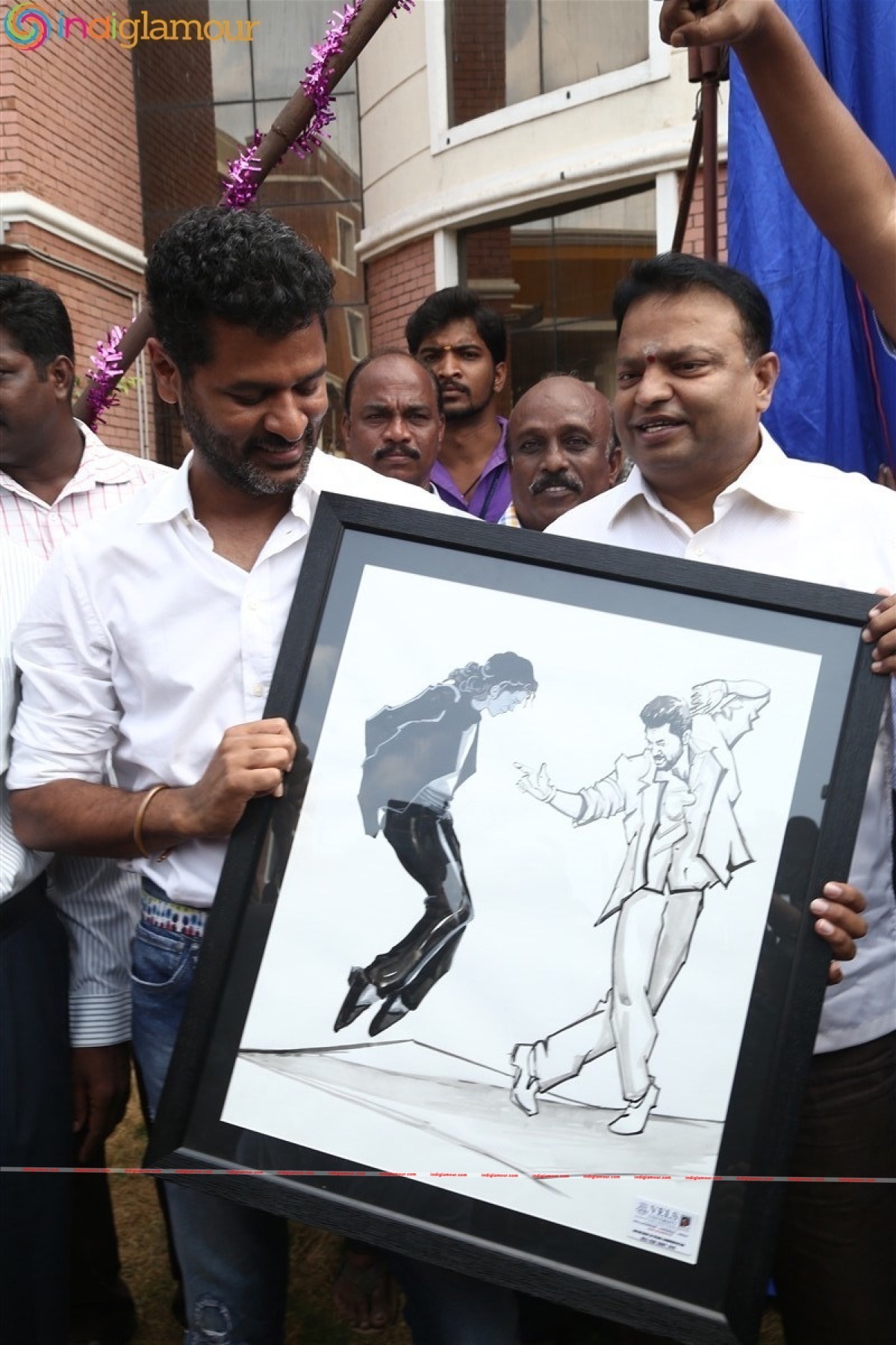 Michael Jackson Granite Statue Inauguration by Prabhu Deva Event hd photo