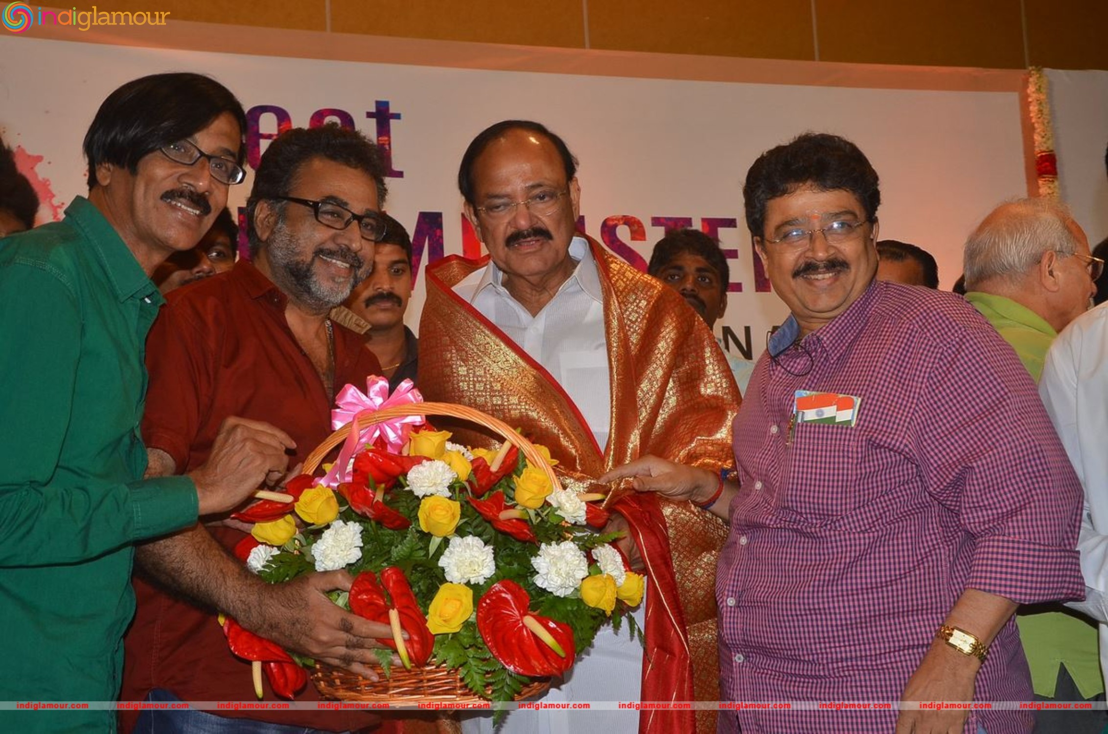 South Indian Film Chamber Union Felicitating Minister Venkaiah Naidu Event hd photo