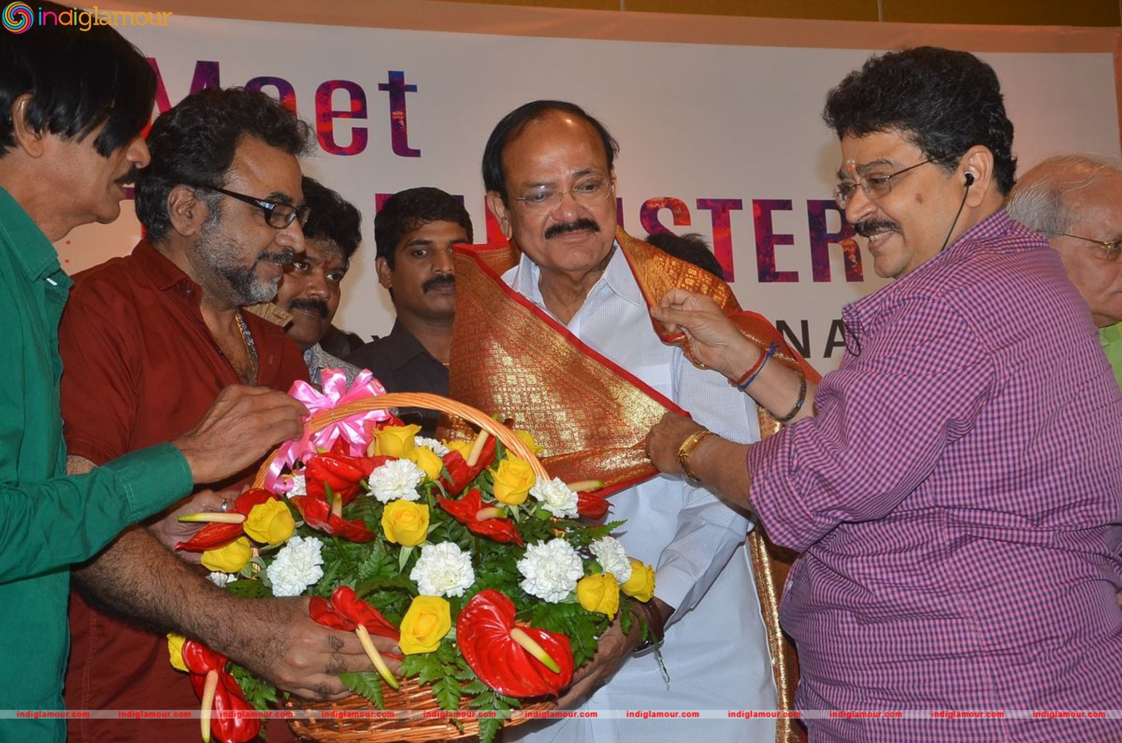 South Indian Film Chamber Union Felicitating Minister Venkaiah Naidu Event hd photo