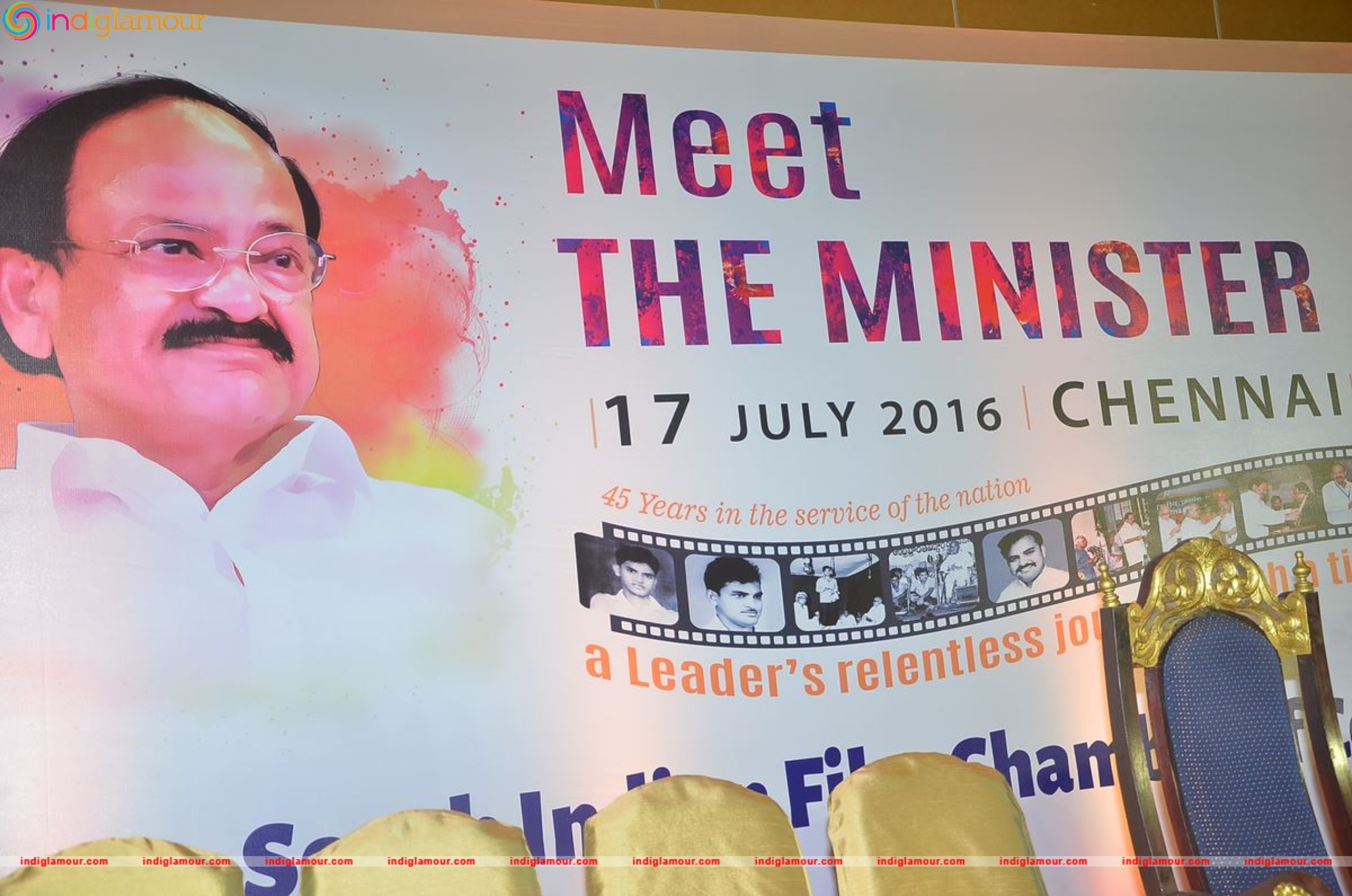 South Indian Film Chamber Union Felicitating Minister Venkaiah Naidu Event hd photo